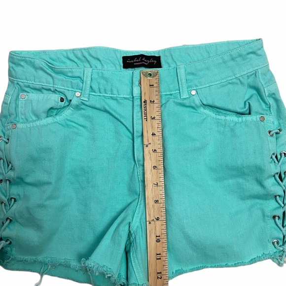 Lace Up Side Denim Shorts - Picture 7 of 8